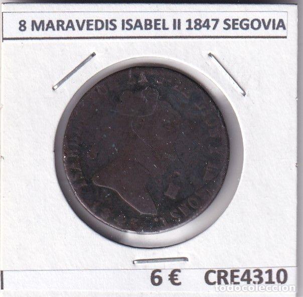 Moedas de Espanha: CRE4310 MONEDA ESPA&Ntilde;A 8 MARAVEDIS ISABEL II 1847 SEGOVIA