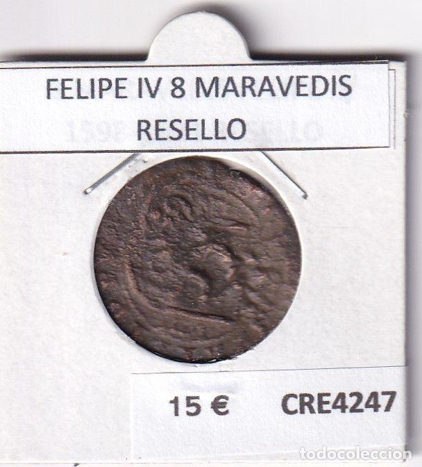 Monnaies d'Espagne: CRE4247 MONEDA ESPA&Ntilde;A FELIPE IV 8 MARAVEDIS RESELLO