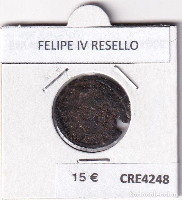Monnaies d'Espagne: CRE4248 MONEDA ESPA&Ntilde;A FELIPE IV RESELLO