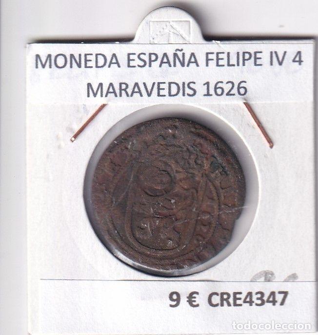 Monete da Spagna: CRE4347 MONEDA ESPA&Ntilde;A FELIPE IV 4 MARAVEDIS 1626
