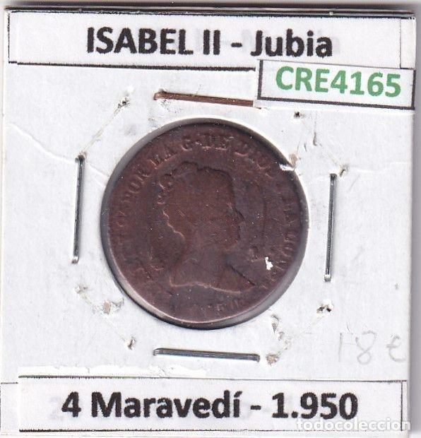 Monnaies d'Espagne: CRE4165 MONEDA ESPA&Ntilde;A ISABEL II 1850 4 MARAVEDIS JUBIA