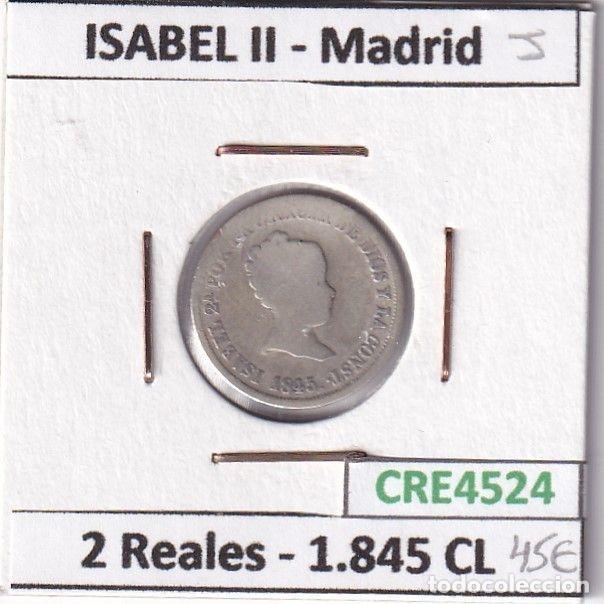 Monete da Spagna: CRE4524 MONEDA ESPA&Ntilde;A ISABEL II 2 REALES 1845 CL MADRID