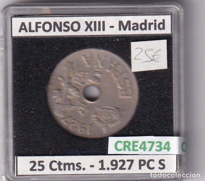 Monedas de Espa&ntilde;a: CRE4734 MONEDA ESPA&Ntilde;A ALFONSO XIII 25 CENTIMOS 1927 PC S MADRID