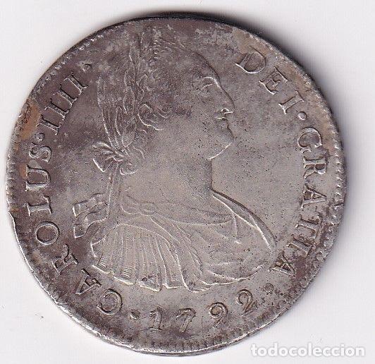 Moedas de Espanha: CRBAN952 MONEDA ESPA&Ntilde;A CARLOS IV 8 REALES 1792 LIMA 26,9 GR PLATA