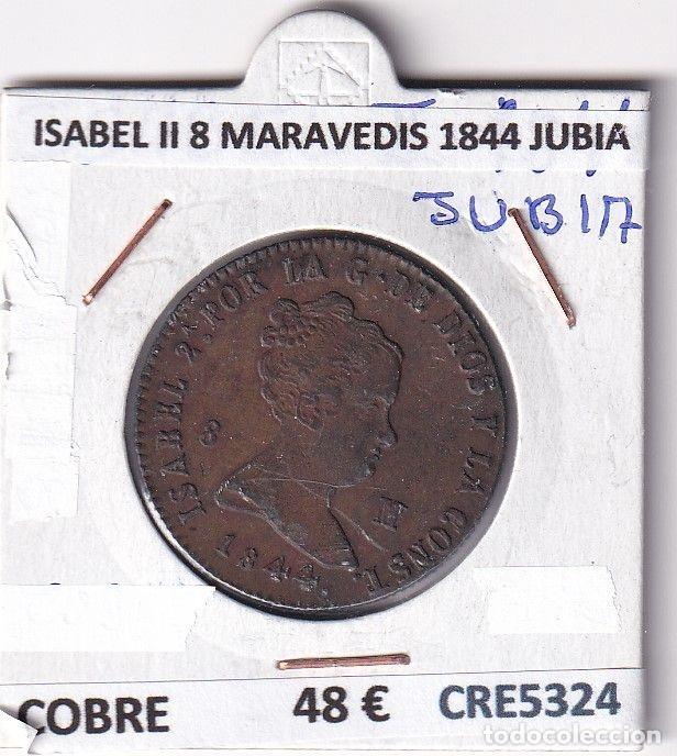 Moedas de Espanha: CRE5324 MONEDA ESPA&Ntilde;A ISABEL II 8 MARAVEDIS 1844 JUBIA COBRE