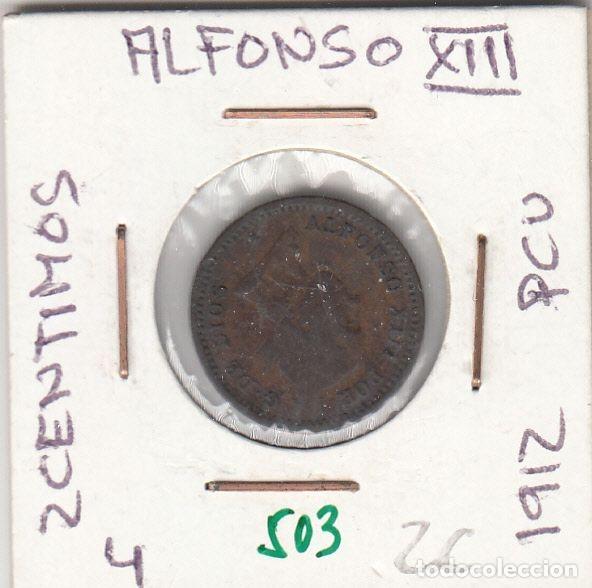 Moedas de Espanha: CRE0503 MONEDA ESPA&Ntilde;A ALFONSO XIII 2 CENTIMOS 1912 PCV BC