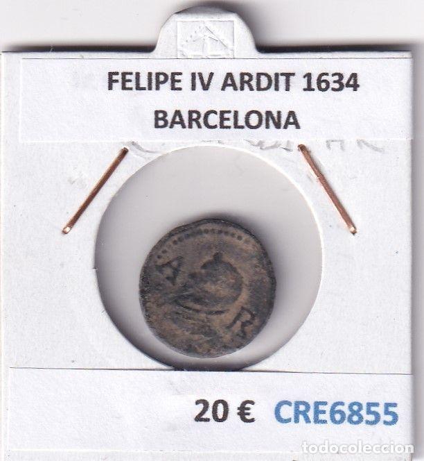 Monedas de Espa&ntilde;a: CRE6855 MONEDA ESPA&Ntilde;A FELIPE IV ARDIT 1634 BARCELONA