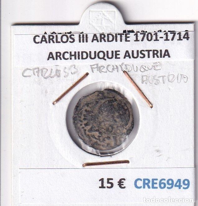 Monedas de Espa&ntilde;a: CRE6949 MONEDA ESPA&Ntilde;A CARLOS III ARDITE 1701-1714 AUSTRIA