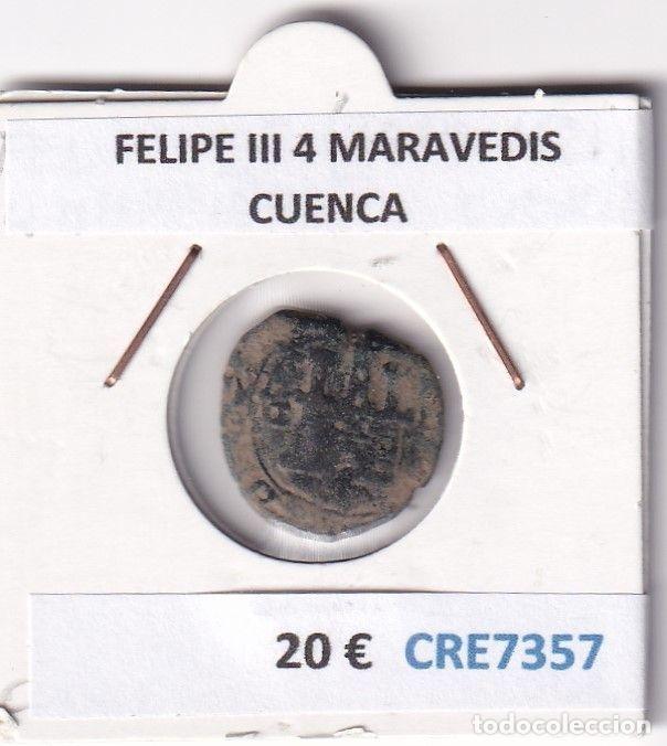Monnaies d'Espagne: CRE7357 MONEDA ESPA&Ntilde;A FELIPE III 4 MARAVEDIS CUENCA