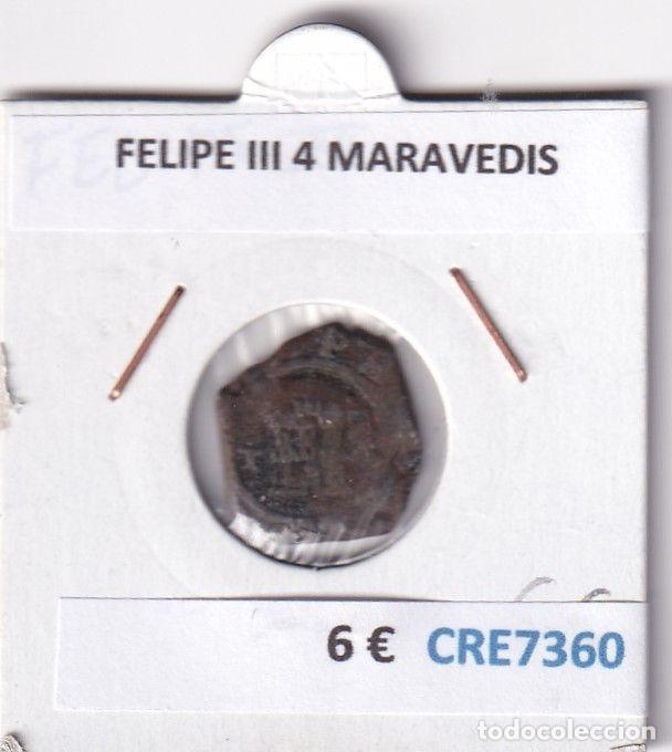 Monnaies d'Espagne: CRE7360 MONEDA ESPA&Ntilde;A FELIPE III 4 MARAVEDIS