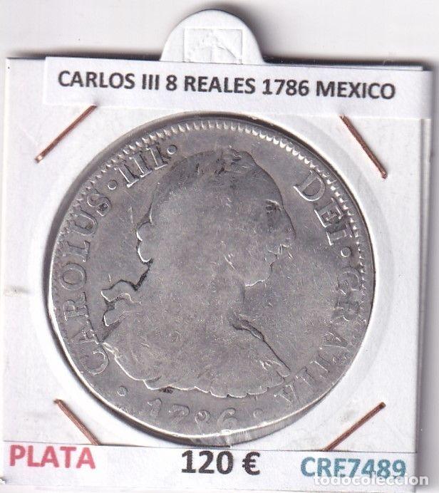 Coins of Spain: CRE7489 MONEDA ESPA&Ntilde;A CARLOS III 8 REALES 1786 MEXICO