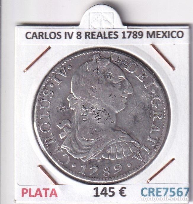 Moedas de Espanha: CRE7567 MONEDA ESPA&Ntilde;A CARLOS IV 8 REALES 1789 MEXICO