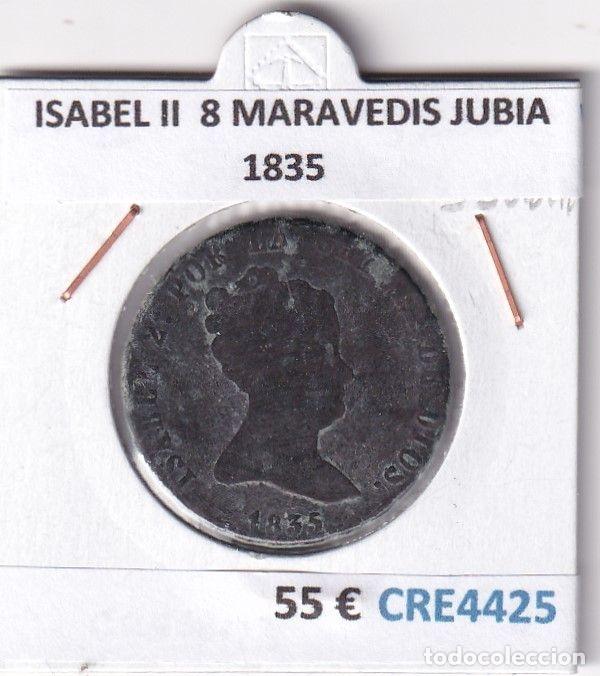 Monnaies d'Espagne: CRE4425 MONEDA ESPA&Ntilde;A ISABEL II 8 MARAVEDIS JUBIA 1835