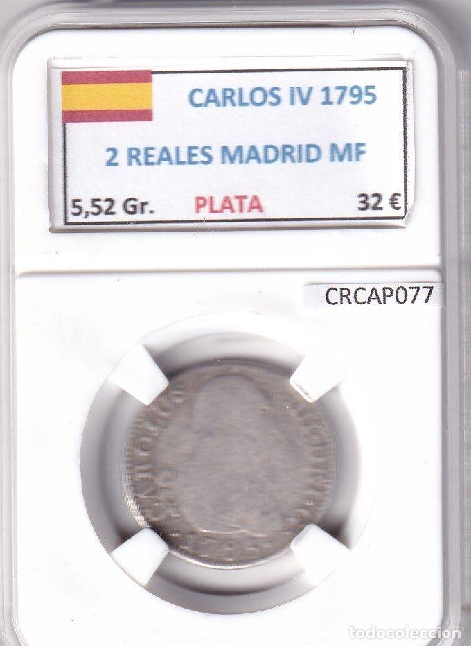 Moedas de Espanha: CRCAP077 MONEDA ESPA&Ntilde;A CARLOS IV 2 REALES 1795 MADRID MF PLATA
