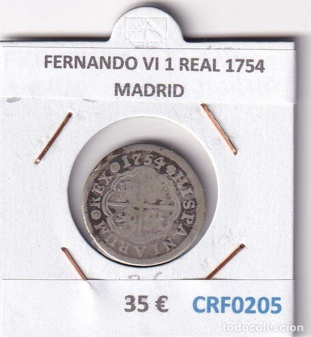 Moedas de Espanha: CRF0205 MONEDA ESPA&Ntilde;A FERNANDO VI 1 REAL 1754 MADRID PLATA