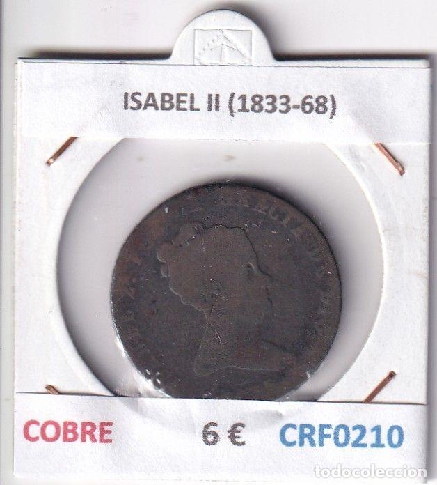 Moedas de Espanha: CRF0210 MONEDA ESPA&Ntilde;A ISABEL II (1833-68) COBRE