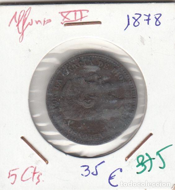 Monnaies d'Espagne: CRE0375 MONEDA ESPA&Ntilde;A ALFONSO XII 5 CENTIMOS 1878