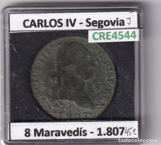 Monnaies d'Espagne: CRE4544 MONEDA ESPA&Ntilde;A CARLOS IV 8 MARAVEDIS 1807 SEGOVIA