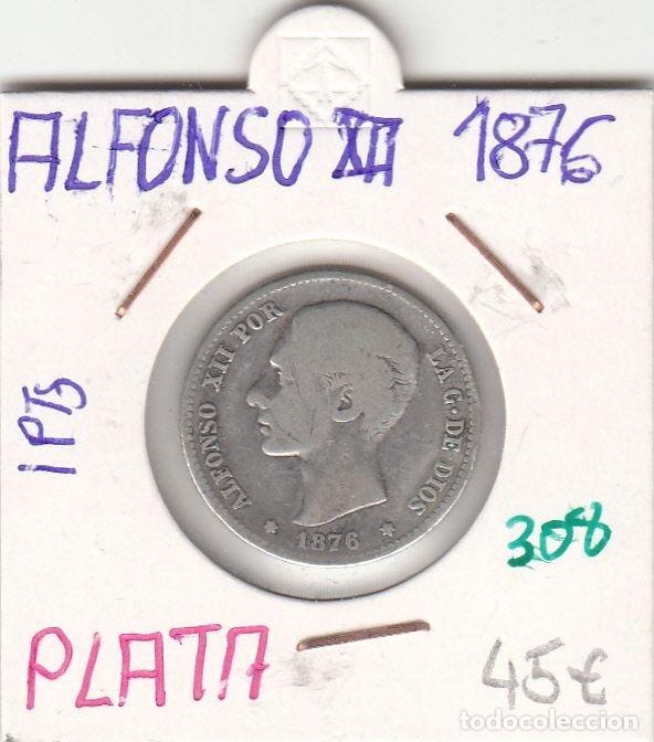Coins of Spain: CRE0308 MONEDA ESPA&Ntilde;A ALFONSO XIII 1876 1 PESETA PLATA