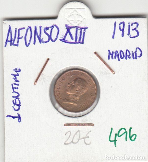 Monnaies d'Espagne: CRE0496 MONEDA ESPA&Ntilde;A ALFONSO XIII 1913 1 CENTIMO MADRID