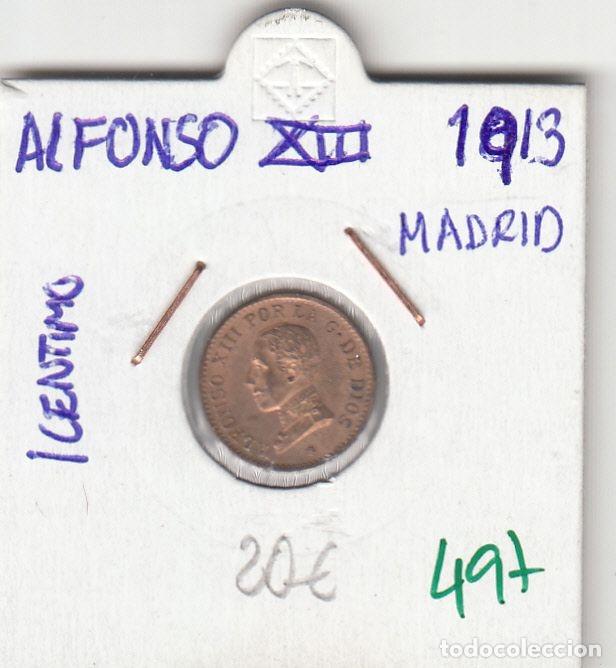 Monnaies d'Espagne: CRE0497 MONEDA ESPA&Ntilde;A ALFONSO XIII 1913 1 CENTIMO MADRID