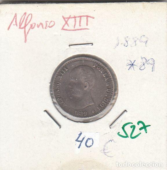 Monnaies d'Espagne: CRE0527 MONEDA ESPA&Ntilde;A ALFONSO XIII PLATA 50 CENTIMOS 1889 89