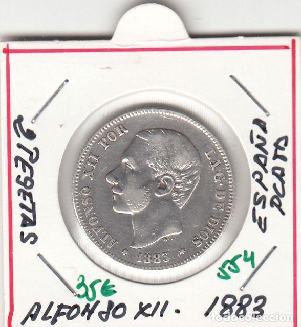 Monedas de Espa&ntilde;a: CRE0554 MONEDA ESPA&Ntilde;A ALFONSO XII PLATA 2 PESETAS 1883
