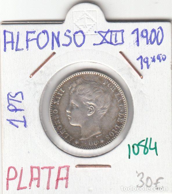 Monete da Spagna: CRE1084 MONEDA ESPA&Ntilde;A ALFONSO XIII 1900 1 PESETA PLATA MBC