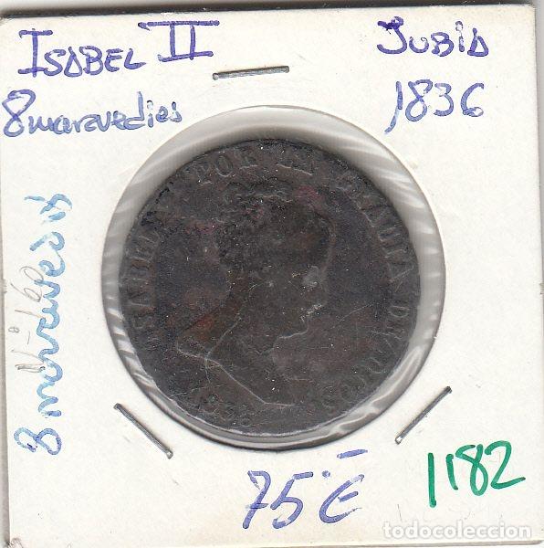 Monete da Spagna: CRE1182 MONEDA ESPA&Ntilde;A ISABEL II 8 MARAVEDIS 1836 JUBIA MBC