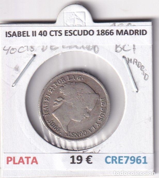 Monedas de Espa&ntilde;a: CRE7961BIS MONEDA ESPA&Ntilde;A ISABEL II 40 CENTIMOS DE ESCUDO 1866 MADRID BC+