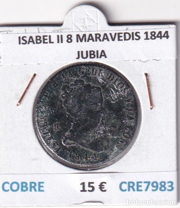 Monedas de Espa&ntilde;a: CRE7983 MONEDA ESPA&Ntilde;A ISABEL II 8 MARAVEDIS 1844 JUBIA COBRE