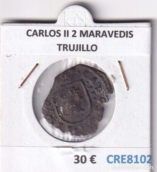 Monete da Spagna: CRE8102 MONEDA ESPA&Ntilde;A CARLOS II 2 MARAVEDIS TRUJILLO