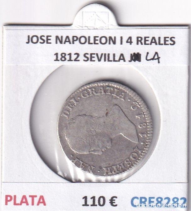 Coins of Spain: CRE8282 MONEDA ESPA&Ntilde;A JOSE NAPOLEON I 4 REALES 1812 SEVILLA LA PLATA