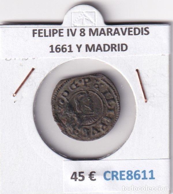 Monedas de Espa&ntilde;a: CRE8611 MONEDA ESPA&Ntilde;A FELIPE IV 8 MARAVEDIS 1662 R LA CORU&Ntilde;A