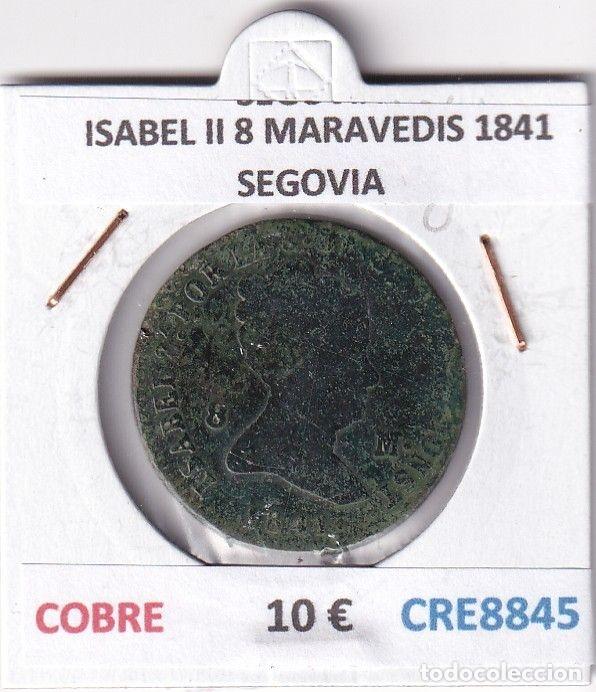 Monedas de Espa&ntilde;a: CRE8845 MONEDA ESPA&Ntilde;A ISABEL II 8 MARAVEDIS 1841 SEGOVIA COBRE