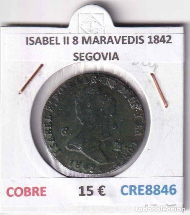 Monedas de Espa&ntilde;a: CRE8846 MONEDA ESPA&Ntilde;A ISABEL II 8 MARAVEDIS 1842 SEGOVIA COBRE