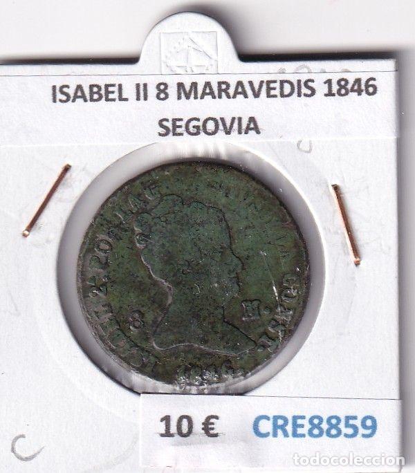 Moedas de Espanha: CRE8859 MONEDA ESPA&Ntilde;A ISABEL II 8 MARAVEDIS 1846 SEGOVIA COBRE