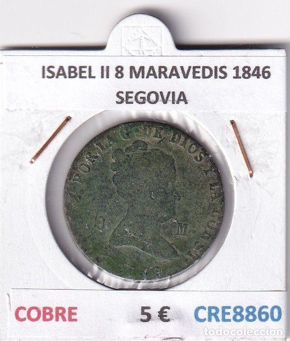 Moedas de Espanha: CRE8860 MONEDA ESPA&Ntilde;A ISABEL II 8 MARAVEDIS 1846 SEGOVIA COBRE