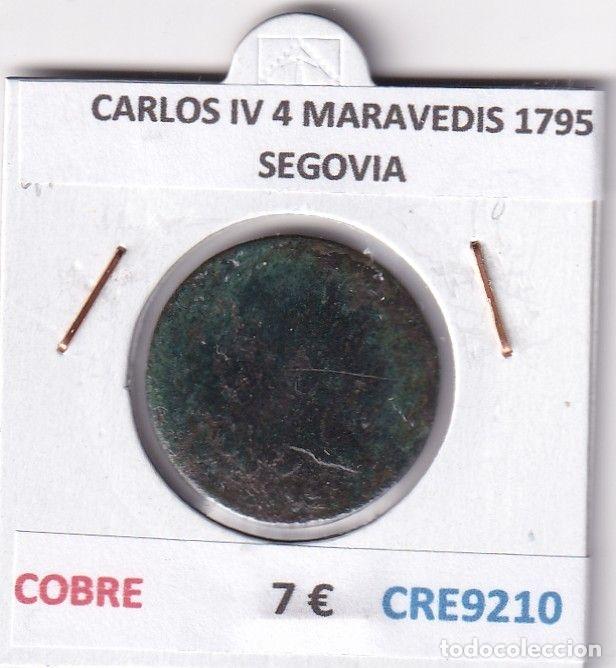 Monedas de Espa&ntilde;a: CRE9210 MONEDA ESPA&Ntilde;A CARLOS IV 4 MARAVEDIS 1795 SEGOVIA COBRE