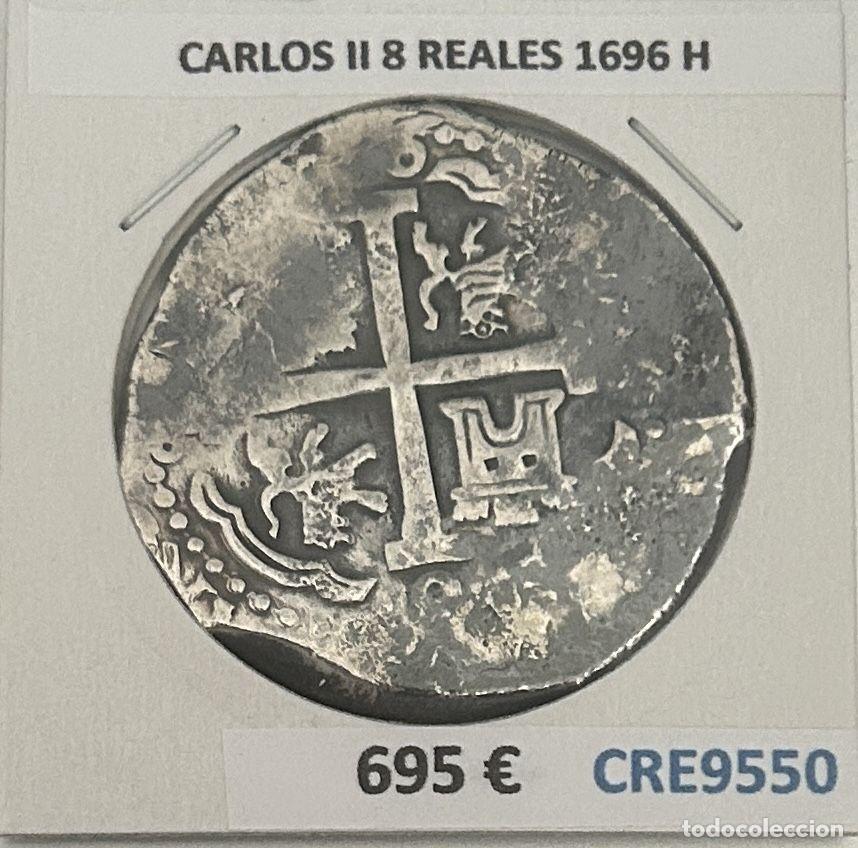 Moedas de Espanha: CRE9550 MONEDA ESPA&Ntilde;A CARLOS II 8 REALES 1696 H