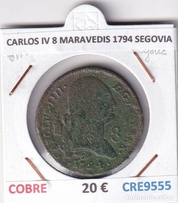 Moedas de Espanha: CRE9555 MONEDA ESPA&Ntilde;A CARLOS IV 8 MARAVEDIS 1794 SEGOVIA COBRE
