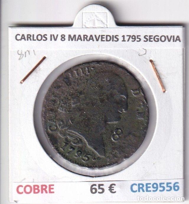 Moedas de Espanha: CRE9556 MONEDA ESPA&Ntilde;A CARLOS IV 8 MARAVEDIS 1795 SEGOVIA COBRE