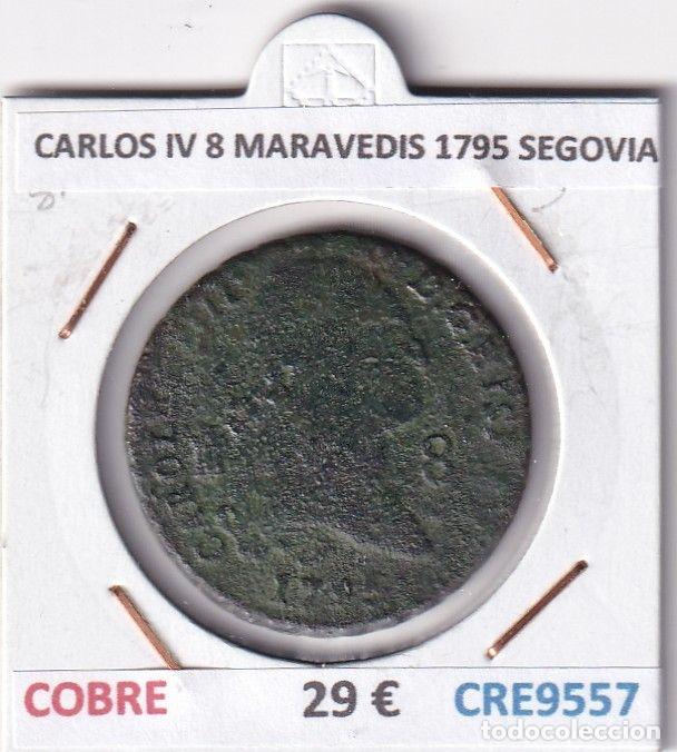 Moedas de Espanha: CRE9557 MONEDA ESPA&Ntilde;A CARLOS IV 8 MARAVEDIS 1795 SEGOVIA COBRE