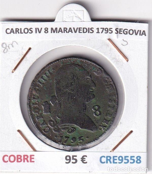 Moedas de Espanha: CRE9558 MONEDA ESPA&Ntilde;A CARLOS IV 8 MARAVEDIS 1795 SEGOVIA COBRE