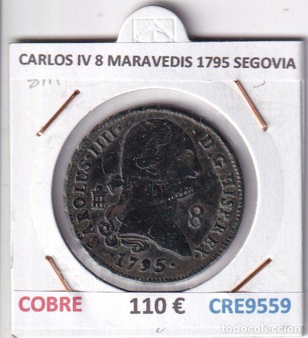 Moedas de Espanha: CRE9559 MONEDA ESPA&Ntilde;A CARLOS IV 8 MARAVEDIS 1795 SEGOVIA COBRE