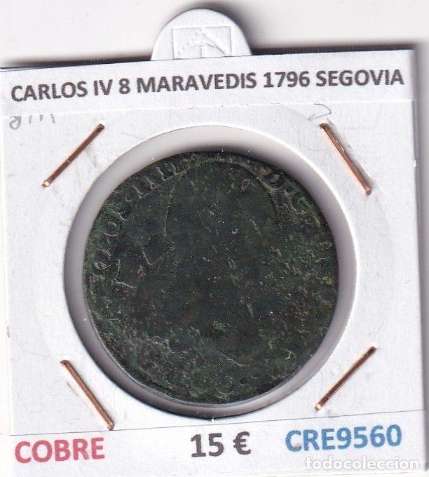 Moedas de Espanha: CRE9560 MONEDA ESPA&Ntilde;A CARLOS IV 8 MARAVEDIS 1796 SEGOVIA COBRE