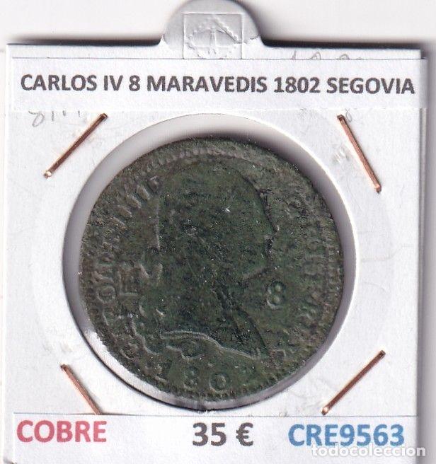 Moedas de Espanha: CRE9563 MONEDA ESPA&Ntilde;A CARLOS IV 8 MARAVEDIS 1802 SEGOVIA COBRE