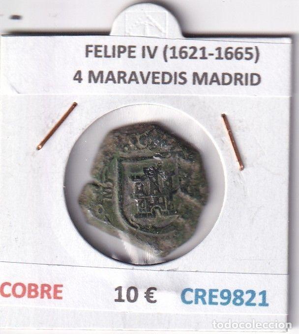 Monedas de Espa&ntilde;a: CRE9821 MONEDA ESPA&Ntilde;A FELIPE IV (1621-1665) 4 MARAVEDIS MADRID COBRE