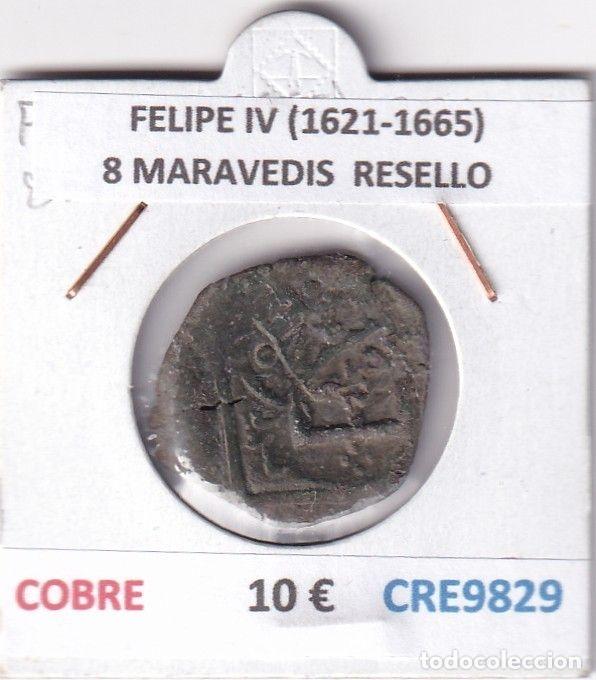 Monedas de Espa&ntilde;a: CRE9829 MONEDA ESPA&Ntilde;A FELIPE IV (1621-1665) 8 MARAVEDIS RESELLO COBRE