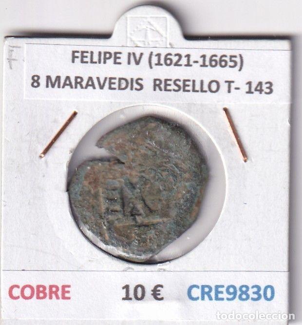 Monedas de Espa&ntilde;a: CRE9830 MONEDA ESPA&Ntilde;A FELIPE IV (1621-1665) 8 MARAVEDIS RESELLO TIPO 143 COBRE